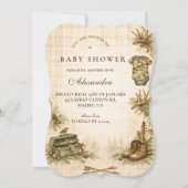 Little Hunter Woodland Keepsake Baby Shower Kaart (Voorkant)