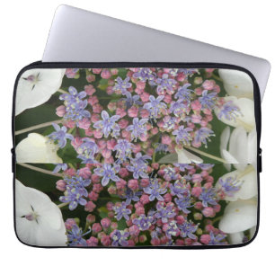 Little Hydrangea Bloemen Patroon Laptop Sleeve
