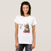 Little Ibex Draag kerstman met 'kerst' T-shirt (Voorkant volledig)
