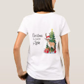 Little Ibex Draag kerstman met 'kerst' T-shirt (Achterkant)