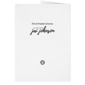 Little Ice Skater Greeting Card (Achterkant)