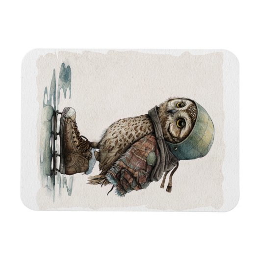 Little Ice Skater Magnet Magneet (Horizontaal)