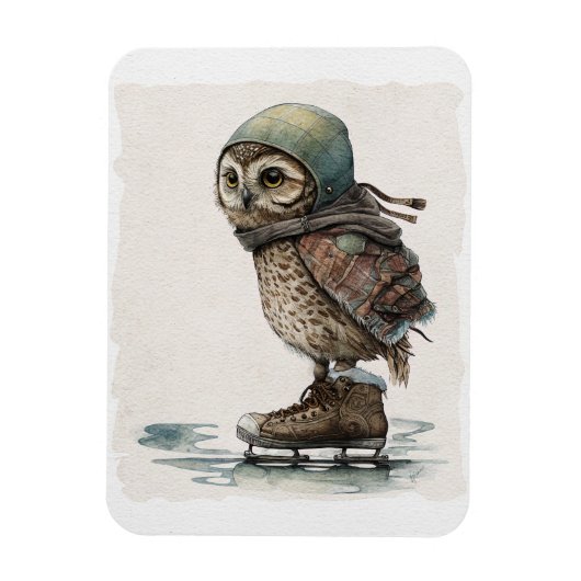 Little Ice Skater Magnet Magneet (Verticaal)