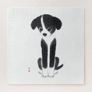 Little Ink Pup – White Challenge Editie Legpuzzel