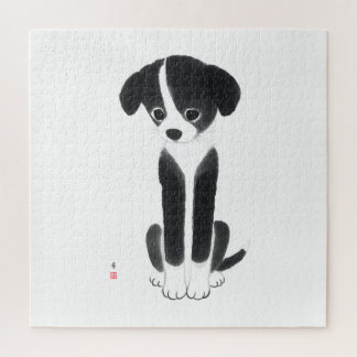 Little Ink Pup – White Challenge Editie Legpuzzel