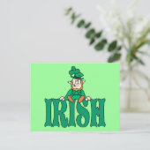 Little Irish Leprechaun Briefkaart (Staand voorkant)