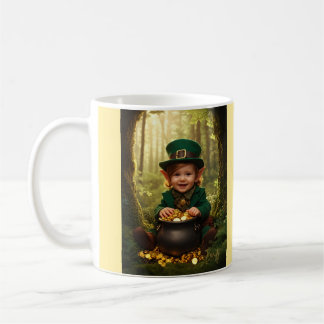 Little Irish Leprechaun & Gold Cauldron Koffiemok