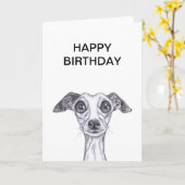 LITTLE ITALIAANS GREYHOUND g869 Kaart (Gele Bloem)