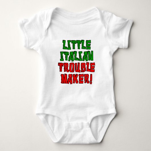 Little Italian Trouble Maker Romper (Voorkant)