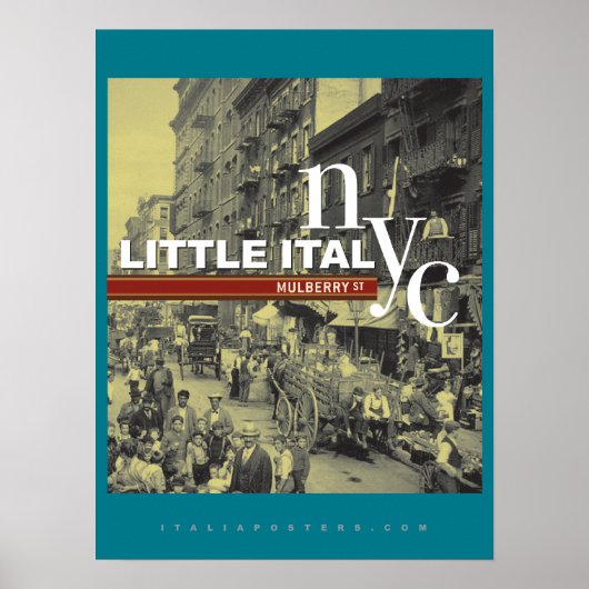 Little Italy New York City Poster (Voorkant)