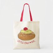 Little Italy NYC Italy Bakery Zeppole Pastry Tote Bag (Voorkant)