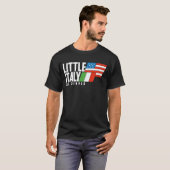 Little Italy of Denver 80s Retro ZWART T T-shirt (Voorkant volledig)