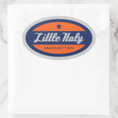 Little Italy Ovale Sticker (Tas)