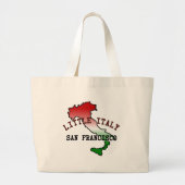 Little Italy San Francisco Grote Tote Bag (Voorkant)