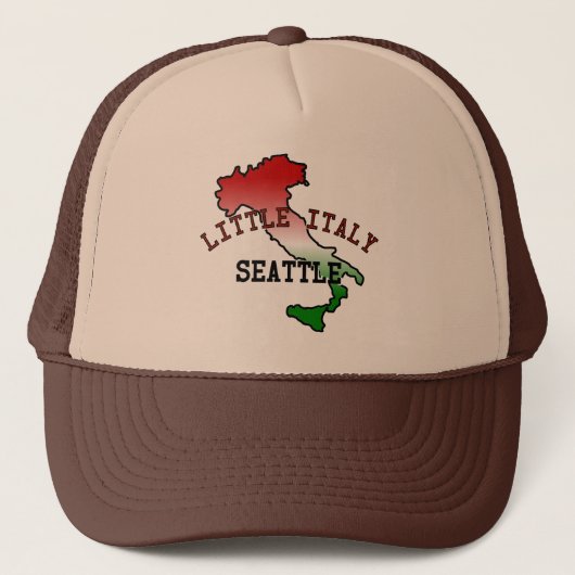 Little Italy Seattle Trucker Pet (Voorkant)