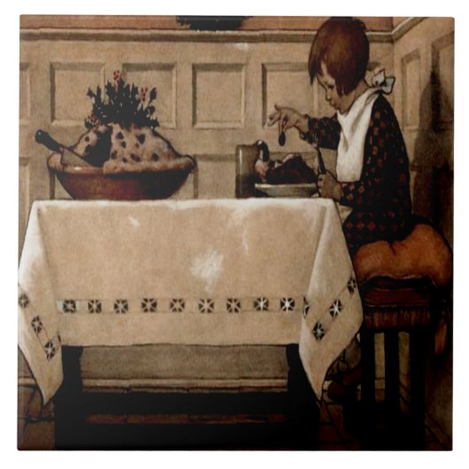 Little Jack Horner Jessie Willcox Smith Tegeltje (Voorkant)