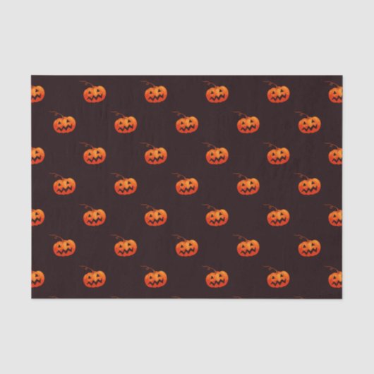 Little Jack O' Lantern 10lb Tissue Paper, White Tissuepapier (Voorkant)