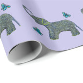 Little Jade Elephant Cadeaupapier (Rol Hoek)