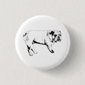 Little Joy Bulldog Pin Ronde Button 3,2 Cm (Voorkant)