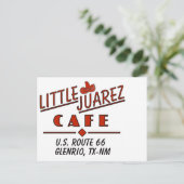 Little Juarez Cafe Sombrero Briefkaart (Staand voorkant)