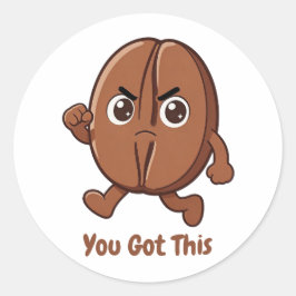 Little Kaka – Powered by Coffee Ronde Sticker