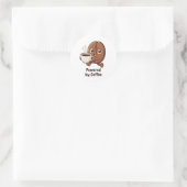 Little Kaka – Powered by Coffee Ronde Sticker (Tas)