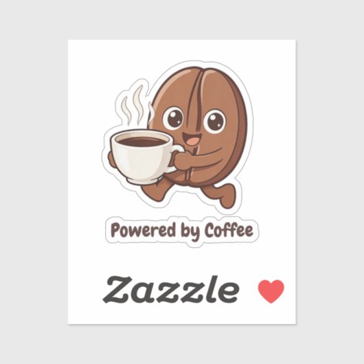 Little Kaka – Powered by Coffee Sticker (Vel)