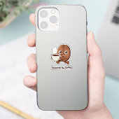 Little Kaka – Powered by Coffee Sticker (Telefoon)