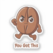 Little Kaka – Powered by Coffee Sticker (Voorkant)