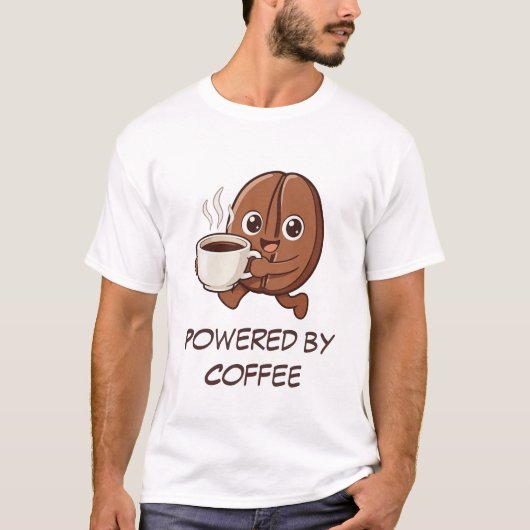 Little Kaka – Powered by Coffee T-shirt (Voorkant)