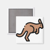 Little Kangaroo Magneet (Voorkant / Achterkant)