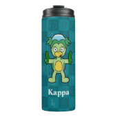 Little Kappa Checkerboard Yokai Thermosbeker (Voorkant)