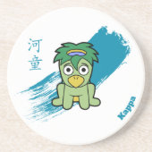 Little Kappa Yokai Zandsteen Onderzetter (Voorkant)