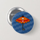 Little Kasa-obake Umbrella Yokai Ronde Button 5,7 Cm (Voorkant /achterkant)