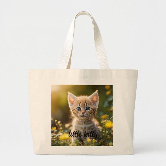 Little Kat Love: Schattigee Canvas tas (Voorkant)
