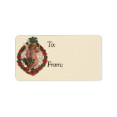 Little KerstAngel  Gift Label (Voorkant)