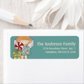 Little KerstAngel Return Address Label - d4 (Insitu)