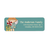 Little KerstAngel Return Address Label - d4 (Voorkant)