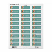 Little KerstAngel Return Address Label - d4 (Full Sheet)