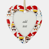 Little KerstCarolers Keramisch Ornament (Rechts)