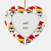 Little KerstCarolers Keramisch Ornament (Achterkant)