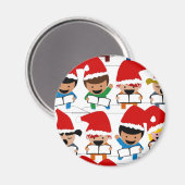 Little KerstCarolers Magneet (Voorkant / Achterkant)