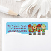 Little KerstCarolers Return Address Label (Insitu)
