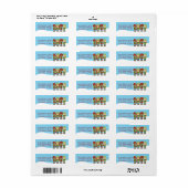 Little KerstCarolers Return Address Label (Full Sheet)