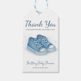 Little Kicks Sneakers Baby shower Gift Label Cadeaulabel