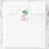 Little Kimono Ronde Sticker (Tas)