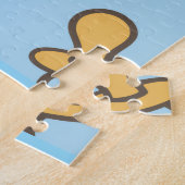 Little King Baby shower Banner – Blue & Gold Crow Legpuzzel (Zijkant)