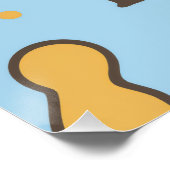 Little King Baby shower Banner – Blue & Gold Crow Perfect Poster (Hoek)