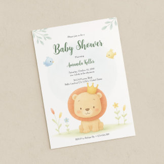 Little King Baby shower Kaart