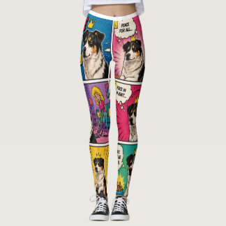 Little King Big Peace Grappige Honden Leggings